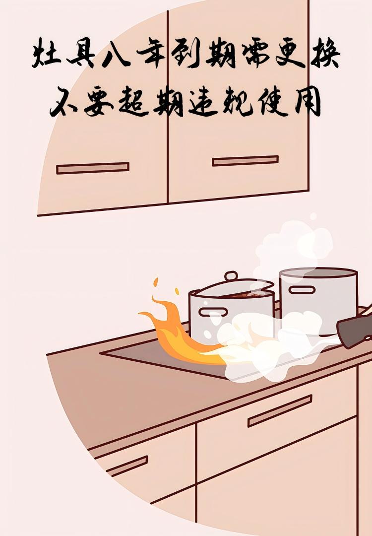 灶具八年到期需更换，不要超期违规使用